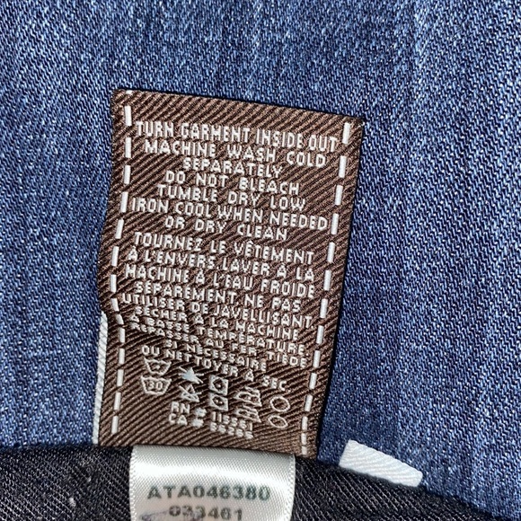 7 for all mankind Austyn Straight Dark Wash Jeans (size 32) - Picture 8 of 10